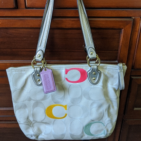 Colorblock Coach logo Purse - Picture 2 of 8